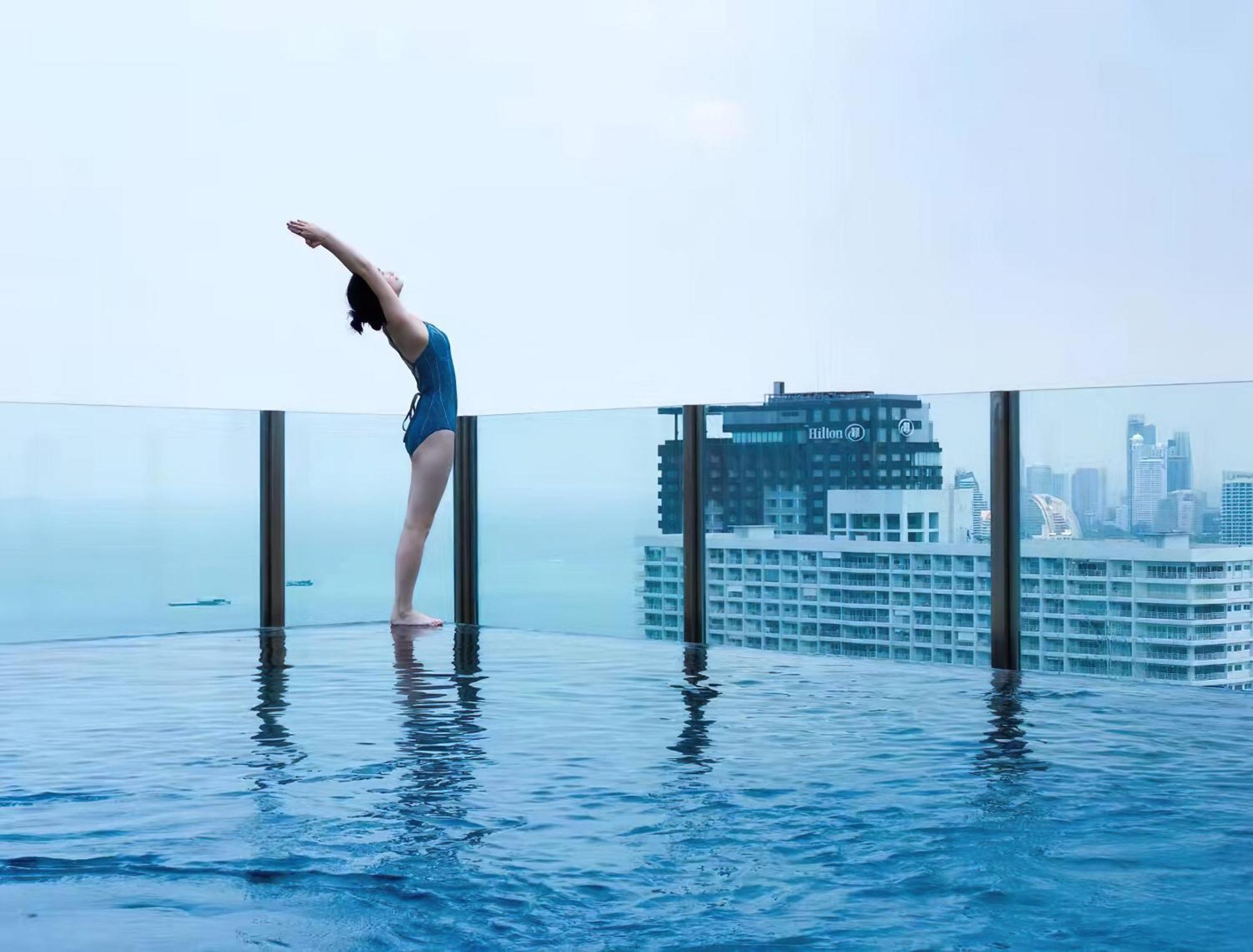 Central Pattaya - Sea View Large Balcony Condo With Infinity Pool Экстерьер фото