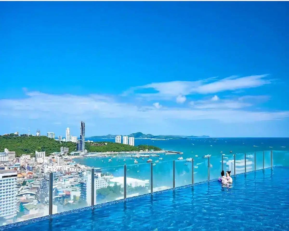 Central Pattaya - Sea View Large Balcony Condo With Infinity Pool Экстерьер фото